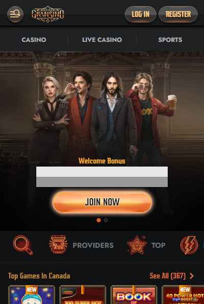 Gransino Casino Mobile screenshot